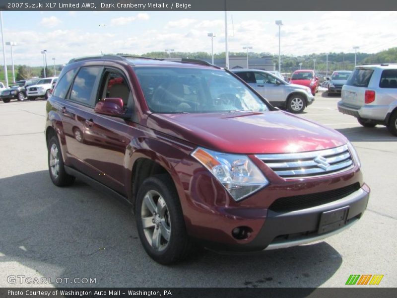 Dark Cranberry Metallic / Beige 2007 Suzuki XL7 Limited AWD