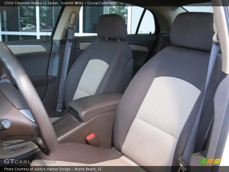Summit White / Cocoa/Cashmere 2009 Chevrolet Malibu LS Sedan