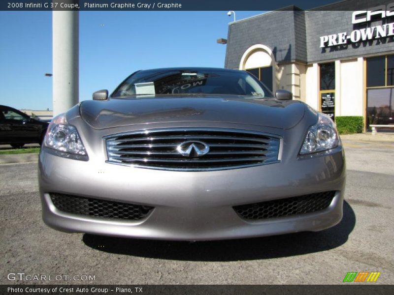 Platinum Graphite Gray / Graphite 2008 Infiniti G 37 Coupe