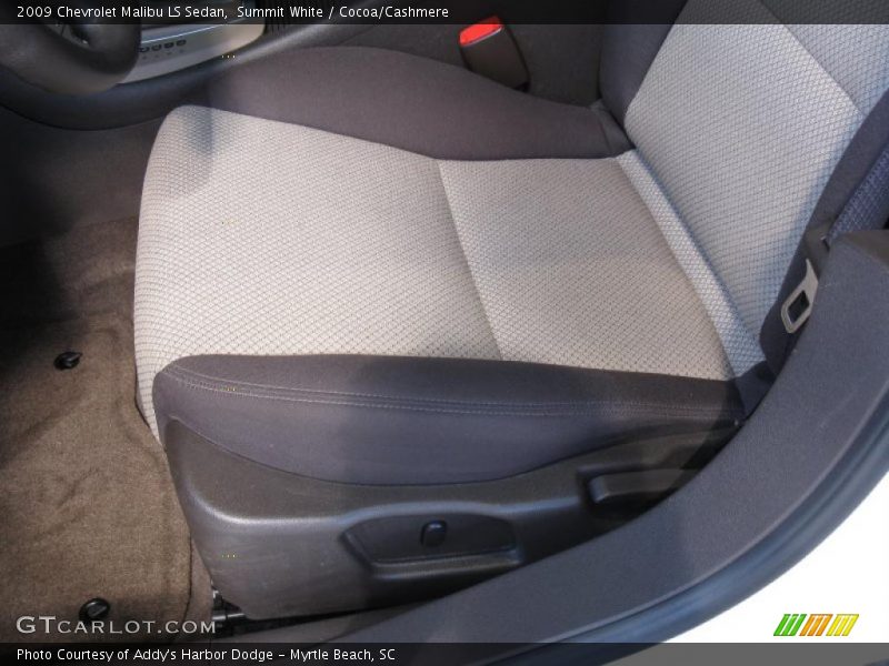 Summit White / Cocoa/Cashmere 2009 Chevrolet Malibu LS Sedan