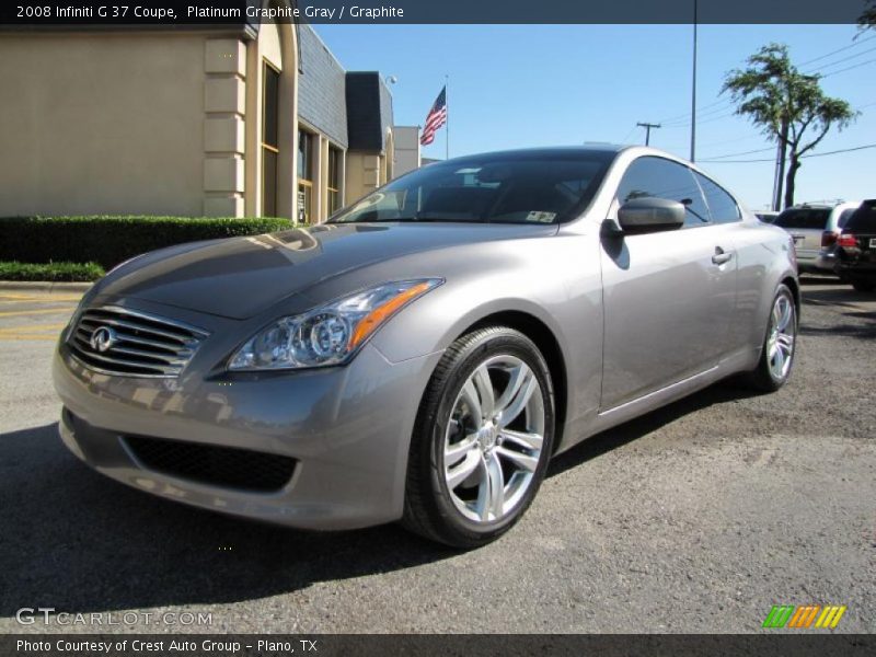 Platinum Graphite Gray / Graphite 2008 Infiniti G 37 Coupe