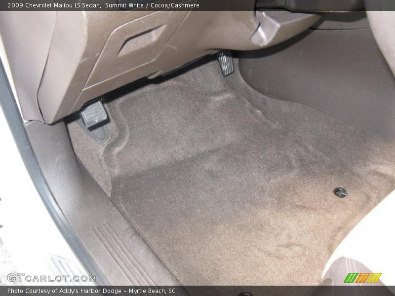 Summit White / Cocoa/Cashmere 2009 Chevrolet Malibu LS Sedan