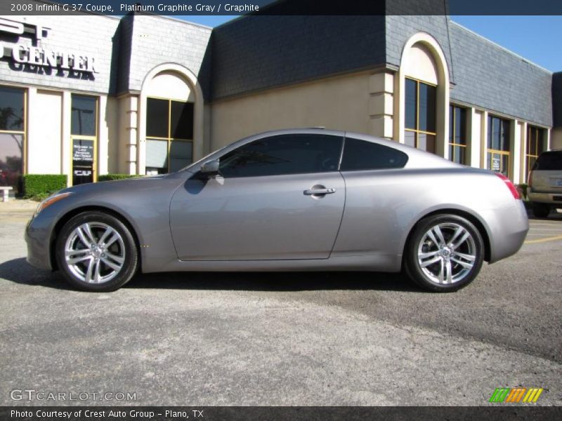 Platinum Graphite Gray / Graphite 2008 Infiniti G 37 Coupe