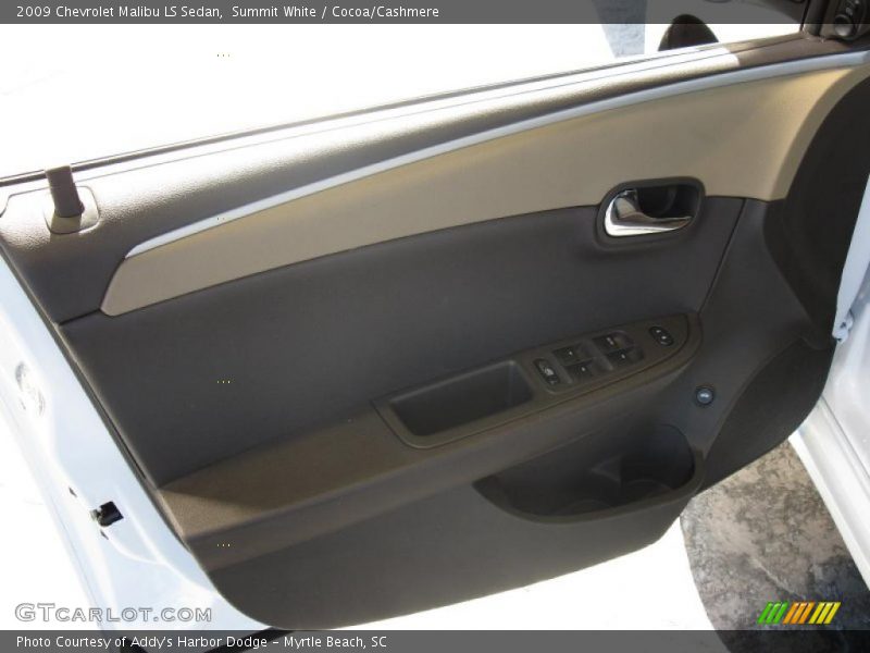 Summit White / Cocoa/Cashmere 2009 Chevrolet Malibu LS Sedan
