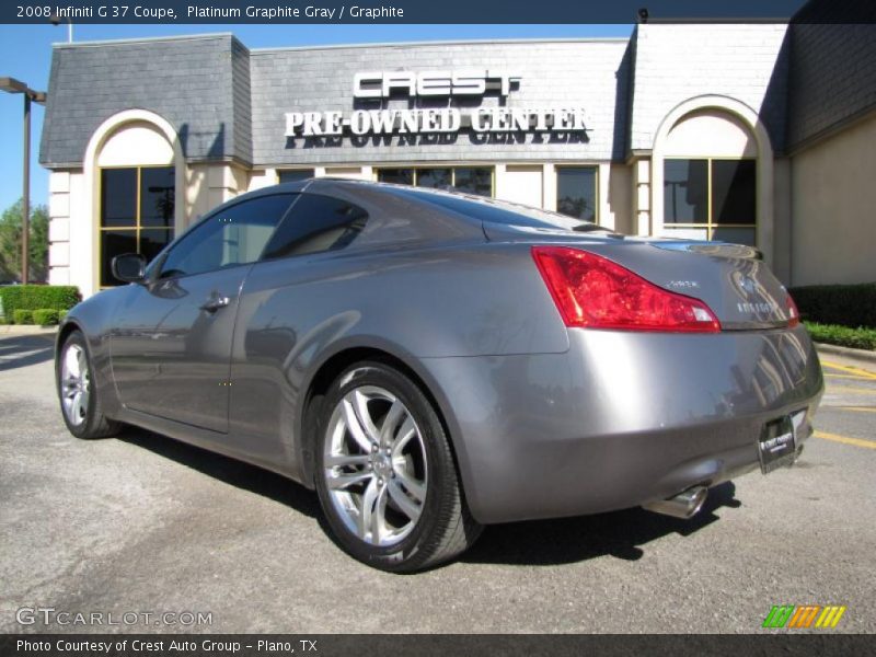 Platinum Graphite Gray / Graphite 2008 Infiniti G 37 Coupe