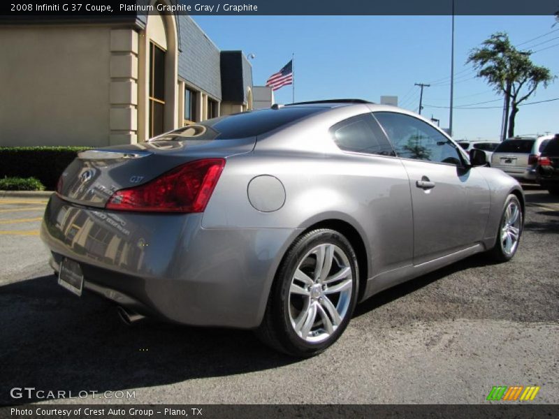 Platinum Graphite Gray / Graphite 2008 Infiniti G 37 Coupe