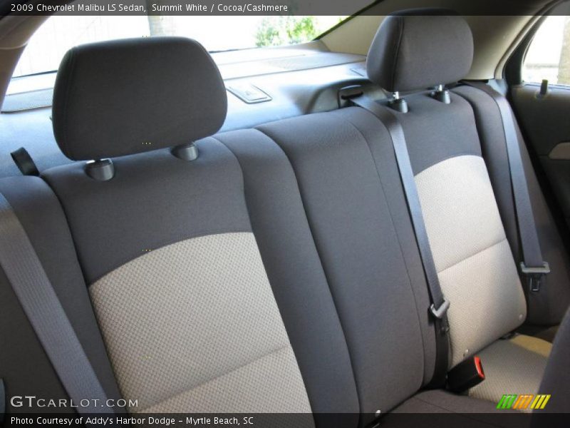 Summit White / Cocoa/Cashmere 2009 Chevrolet Malibu LS Sedan