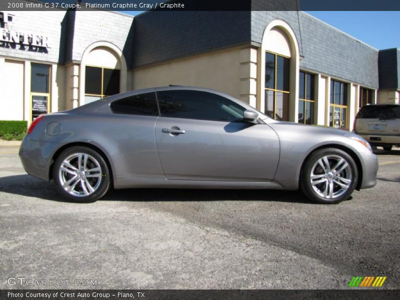 Platinum Graphite Gray / Graphite 2008 Infiniti G 37 Coupe