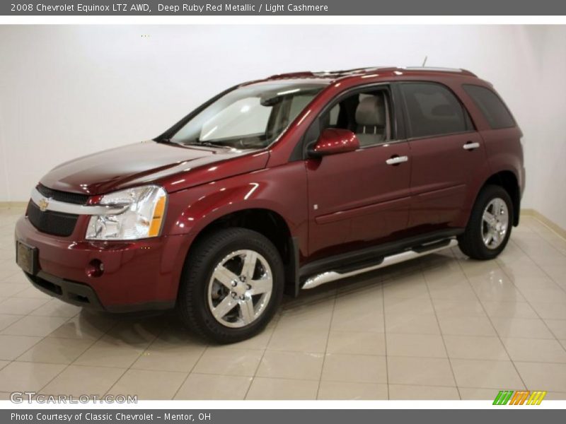 Deep Ruby Red Metallic / Light Cashmere 2008 Chevrolet Equinox LTZ AWD