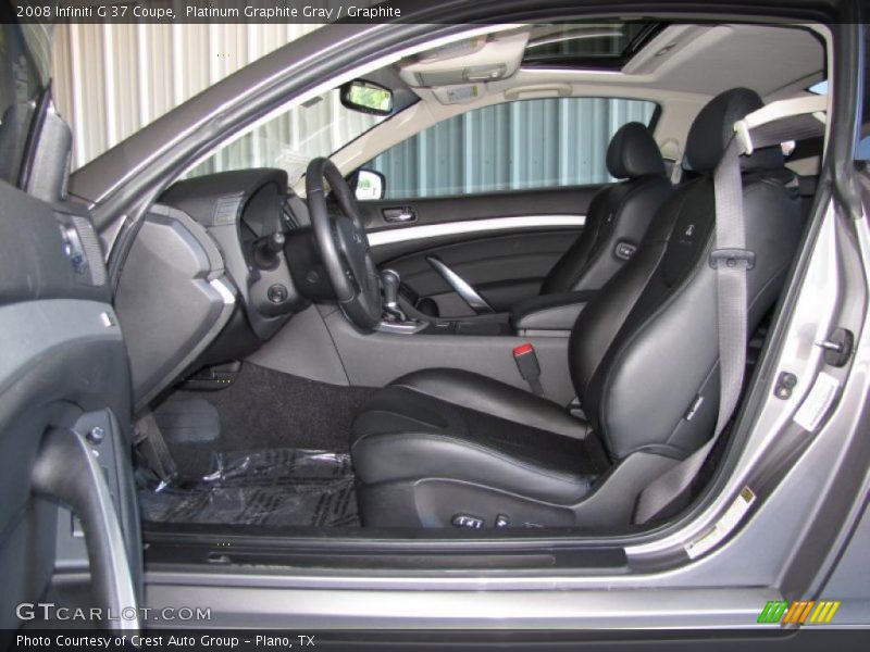Platinum Graphite Gray / Graphite 2008 Infiniti G 37 Coupe