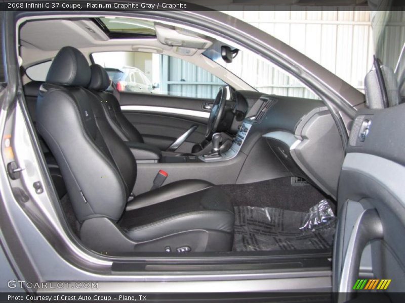 Platinum Graphite Gray / Graphite 2008 Infiniti G 37 Coupe