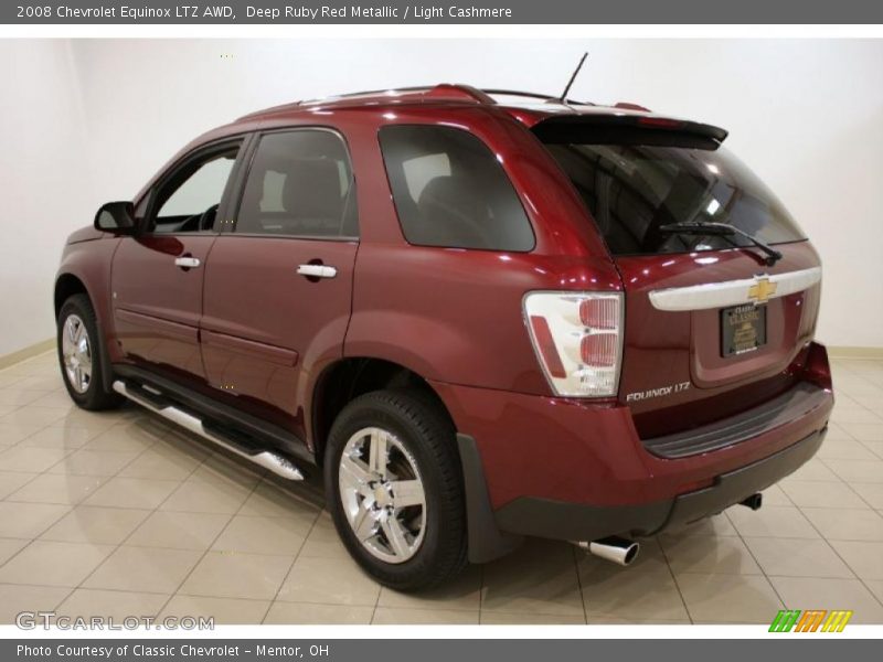 Deep Ruby Red Metallic / Light Cashmere 2008 Chevrolet Equinox LTZ AWD
