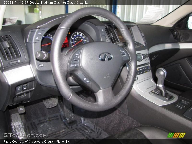 Platinum Graphite Gray / Graphite 2008 Infiniti G 37 Coupe