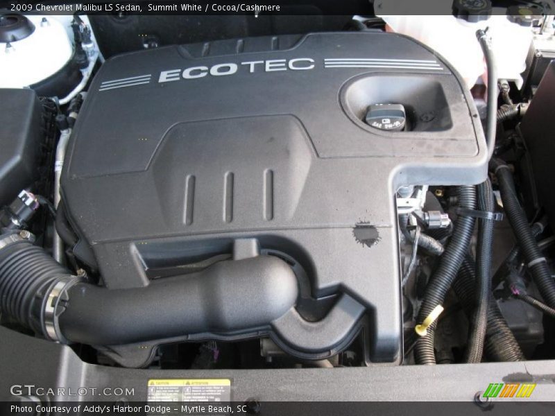 Summit White / Cocoa/Cashmere 2009 Chevrolet Malibu LS Sedan