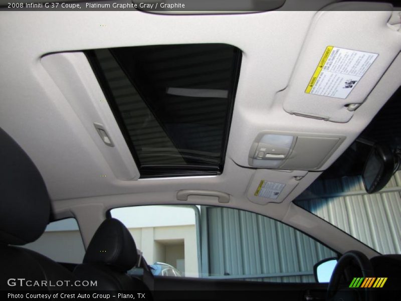 Platinum Graphite Gray / Graphite 2008 Infiniti G 37 Coupe