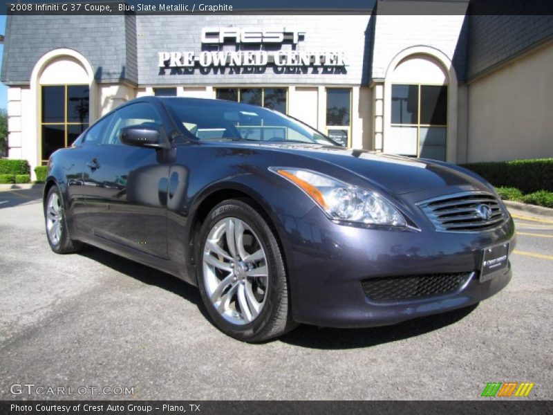 Blue Slate Metallic / Graphite 2008 Infiniti G 37 Coupe