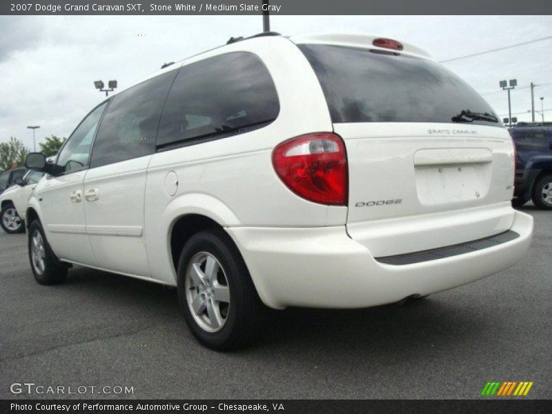 Stone White / Medium Slate Gray 2007 Dodge Grand Caravan SXT