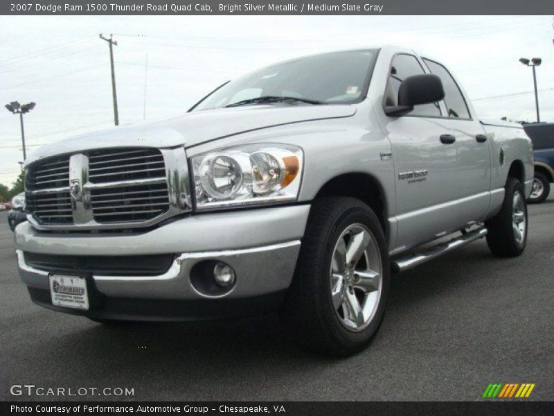 Bright Silver Metallic / Medium Slate Gray 2007 Dodge Ram 1500 Thunder Road Quad Cab