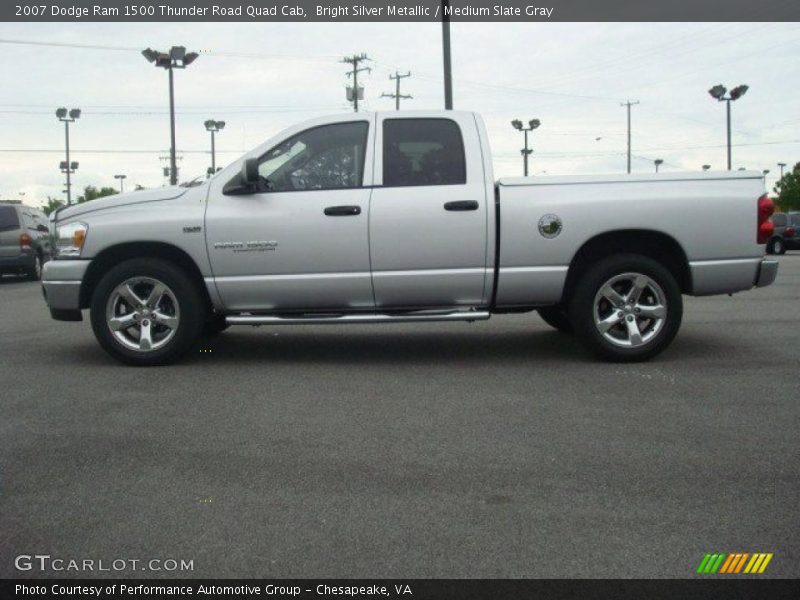 Bright Silver Metallic / Medium Slate Gray 2007 Dodge Ram 1500 Thunder Road Quad Cab