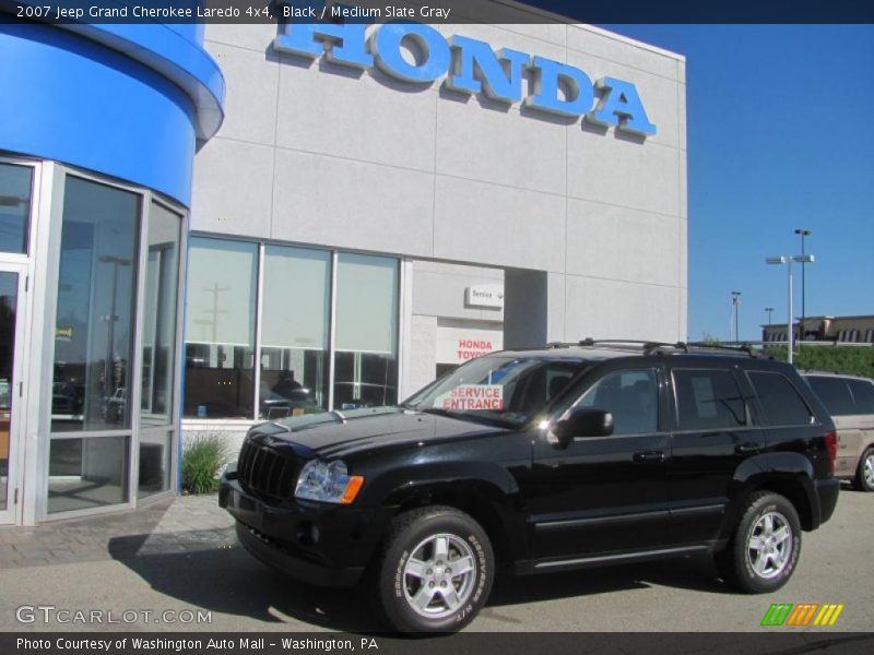 Black / Medium Slate Gray 2007 Jeep Grand Cherokee Laredo 4x4