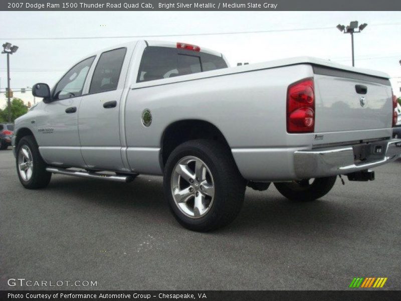 Bright Silver Metallic / Medium Slate Gray 2007 Dodge Ram 1500 Thunder Road Quad Cab