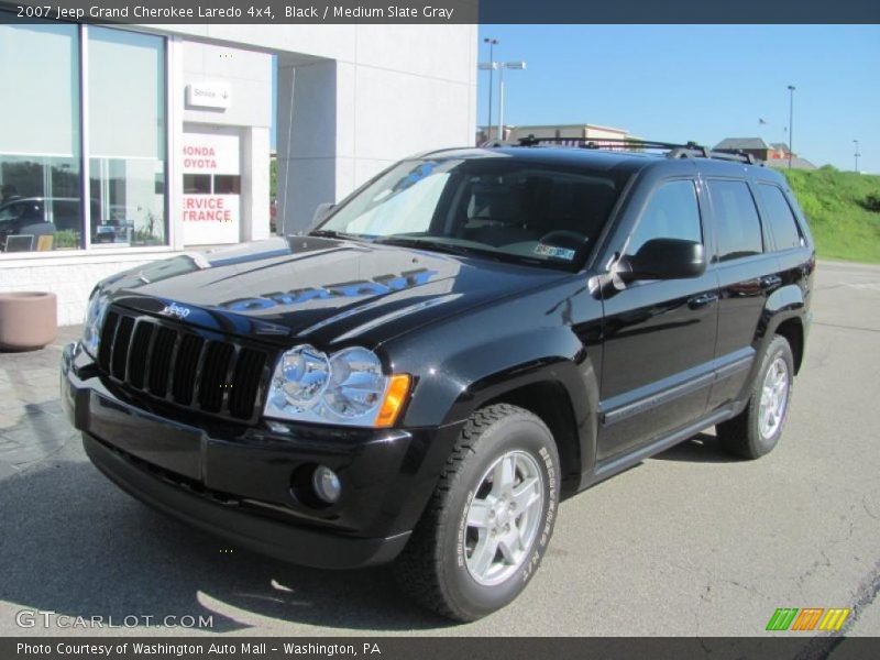 Black / Medium Slate Gray 2007 Jeep Grand Cherokee Laredo 4x4