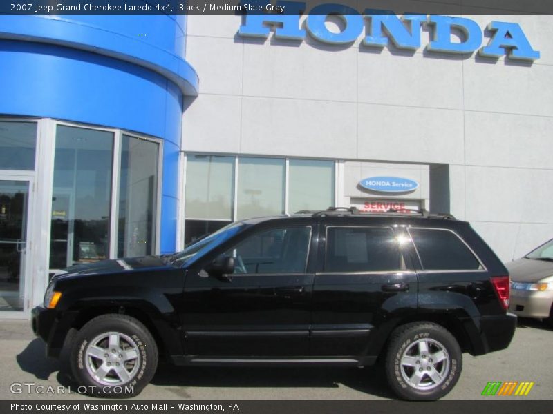 Black / Medium Slate Gray 2007 Jeep Grand Cherokee Laredo 4x4