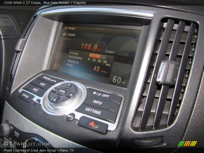 Blue Slate Metallic / Graphite 2008 Infiniti G 37 Coupe