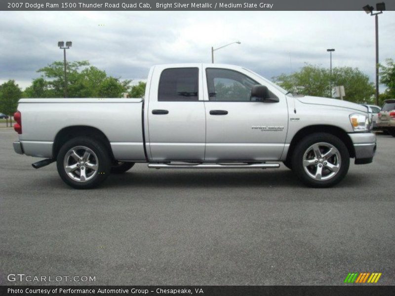 Bright Silver Metallic / Medium Slate Gray 2007 Dodge Ram 1500 Thunder Road Quad Cab