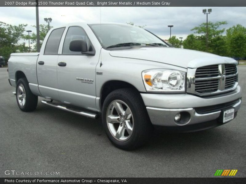 Bright Silver Metallic / Medium Slate Gray 2007 Dodge Ram 1500 Thunder Road Quad Cab