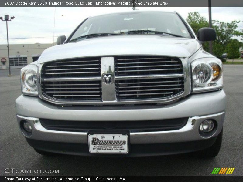 Bright Silver Metallic / Medium Slate Gray 2007 Dodge Ram 1500 Thunder Road Quad Cab