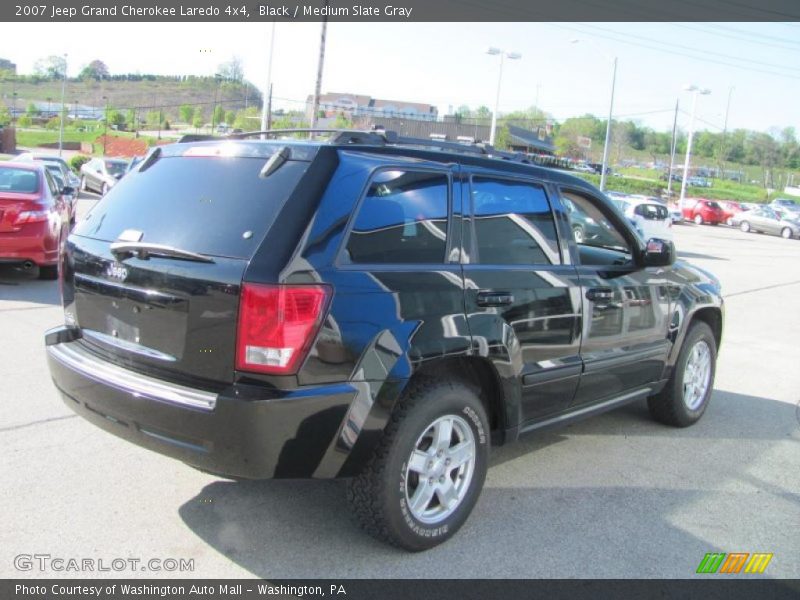 Black / Medium Slate Gray 2007 Jeep Grand Cherokee Laredo 4x4