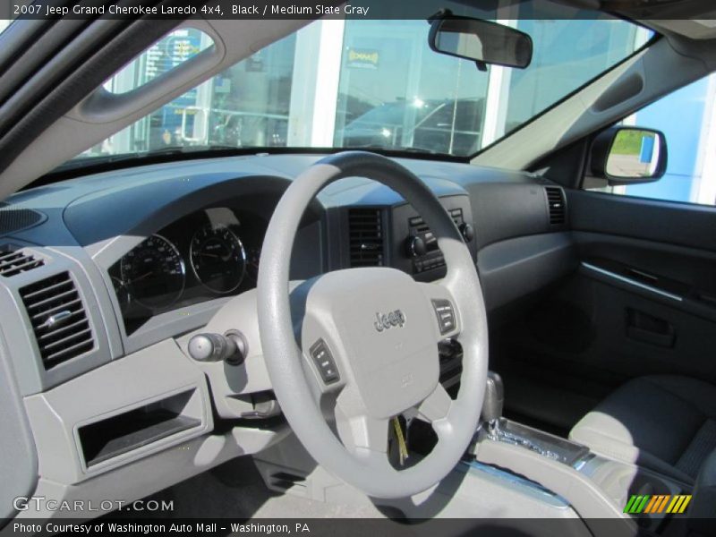 Black / Medium Slate Gray 2007 Jeep Grand Cherokee Laredo 4x4