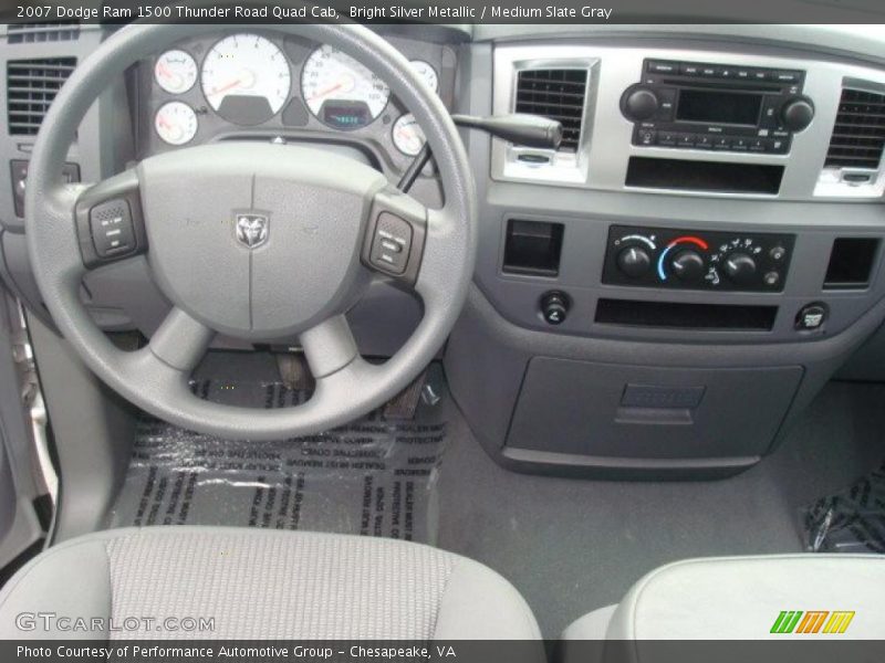 Bright Silver Metallic / Medium Slate Gray 2007 Dodge Ram 1500 Thunder Road Quad Cab