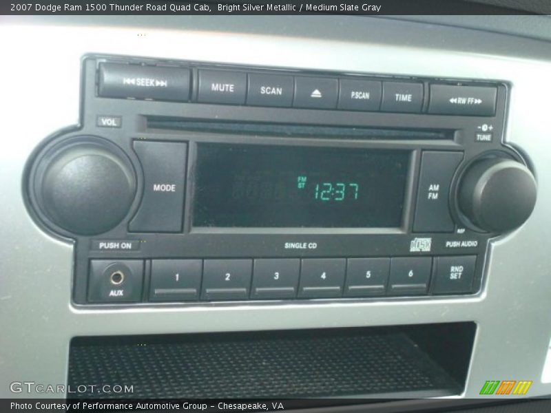 Bright Silver Metallic / Medium Slate Gray 2007 Dodge Ram 1500 Thunder Road Quad Cab
