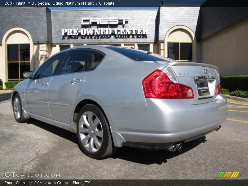 Liquid Platinum Metallic / Graphite 2007 Infiniti M 35 Sedan