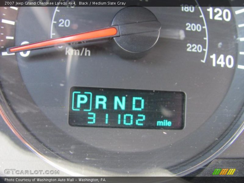 Black / Medium Slate Gray 2007 Jeep Grand Cherokee Laredo 4x4