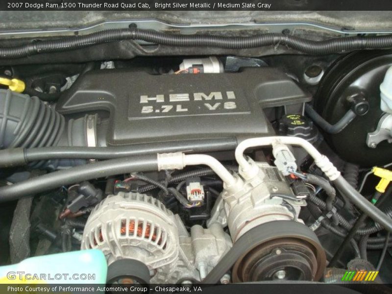 Bright Silver Metallic / Medium Slate Gray 2007 Dodge Ram 1500 Thunder Road Quad Cab