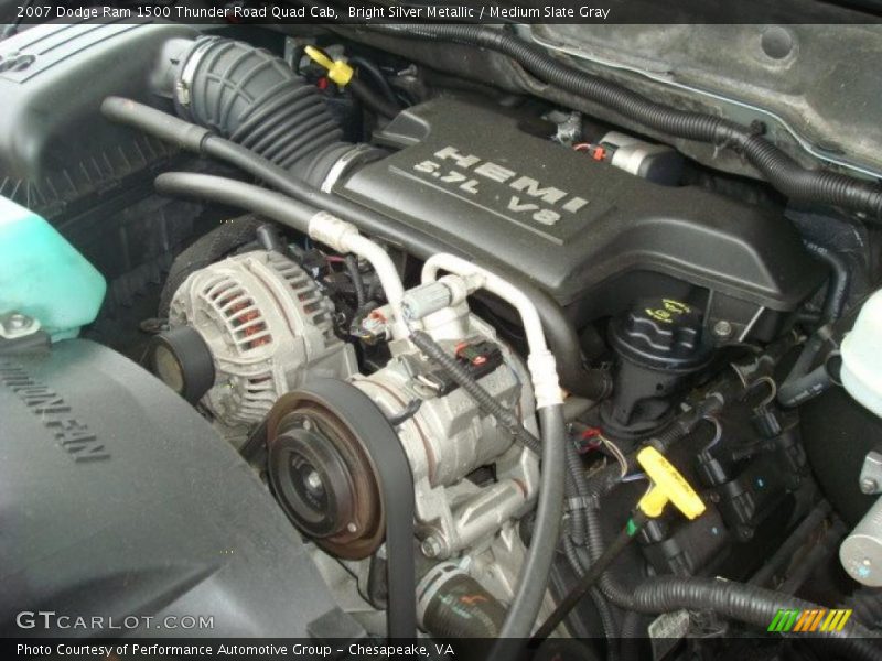 Bright Silver Metallic / Medium Slate Gray 2007 Dodge Ram 1500 Thunder Road Quad Cab