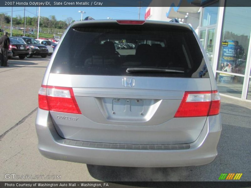 Slate Green Metallic / Gray 2007 Honda Odyssey EX