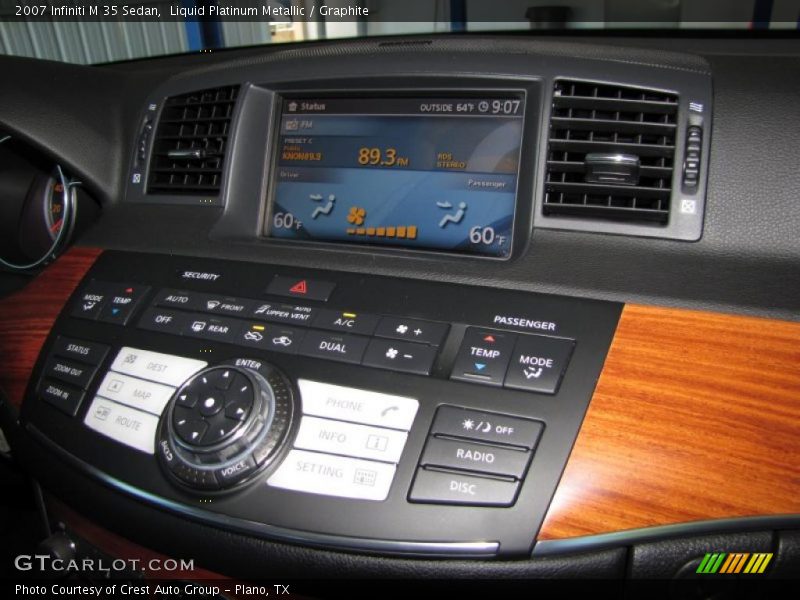 Liquid Platinum Metallic / Graphite 2007 Infiniti M 35 Sedan