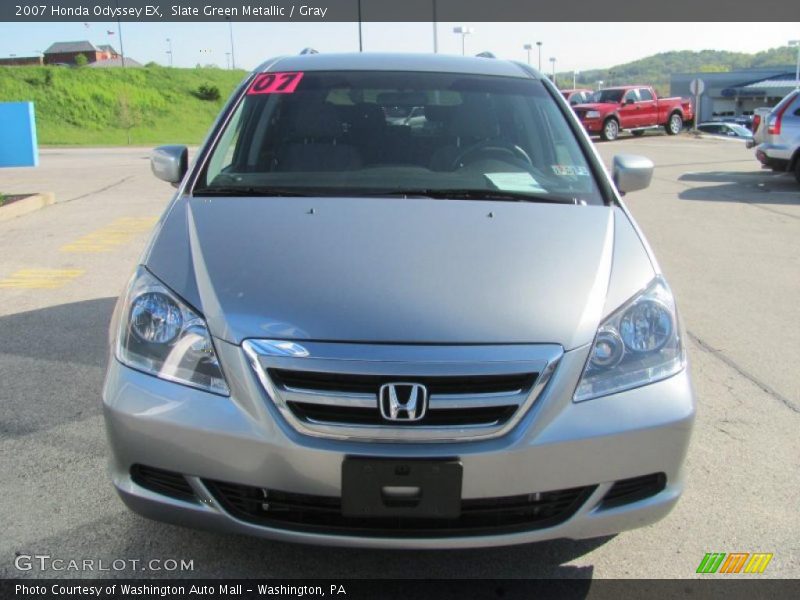 Slate Green Metallic / Gray 2007 Honda Odyssey EX