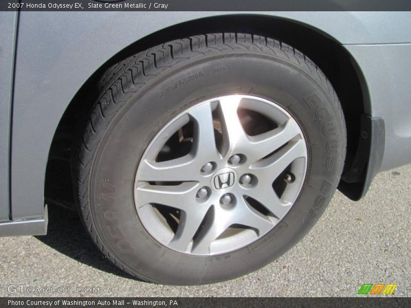 Slate Green Metallic / Gray 2007 Honda Odyssey EX