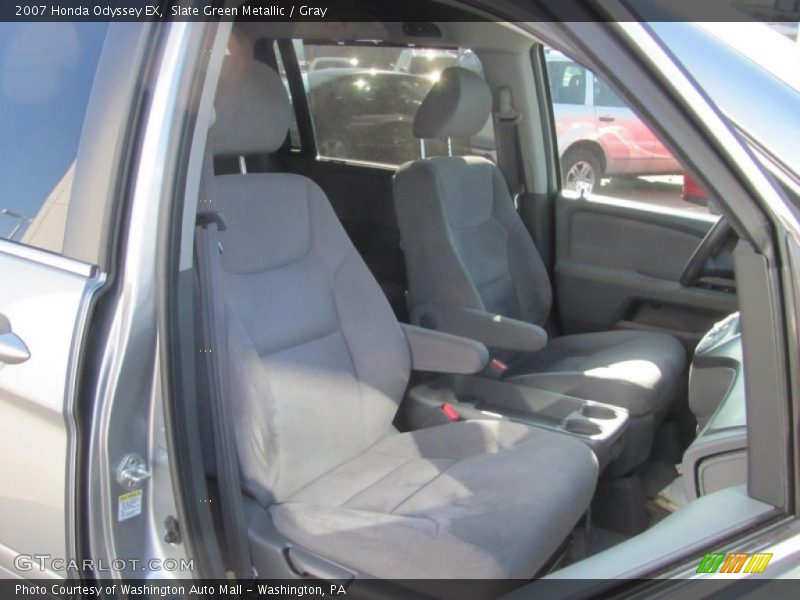 Slate Green Metallic / Gray 2007 Honda Odyssey EX