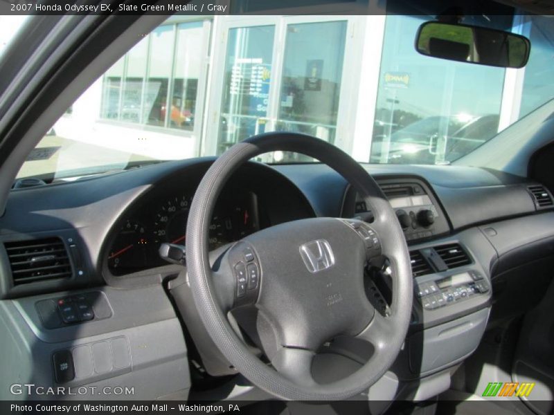 Slate Green Metallic / Gray 2007 Honda Odyssey EX