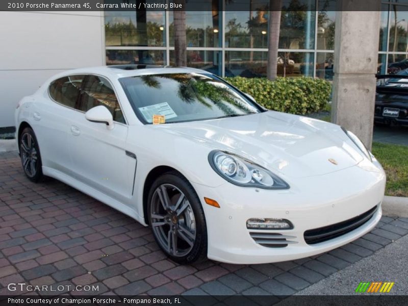 Carrara White / Yachting Blue 2010 Porsche Panamera 4S