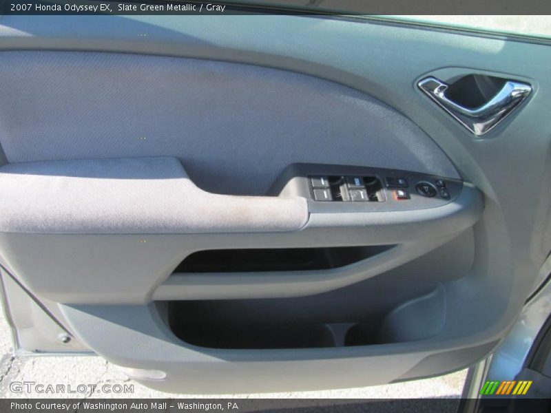 Slate Green Metallic / Gray 2007 Honda Odyssey EX