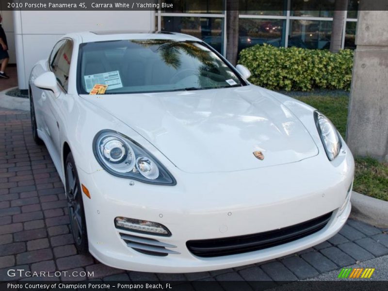 Carrara White / Yachting Blue 2010 Porsche Panamera 4S