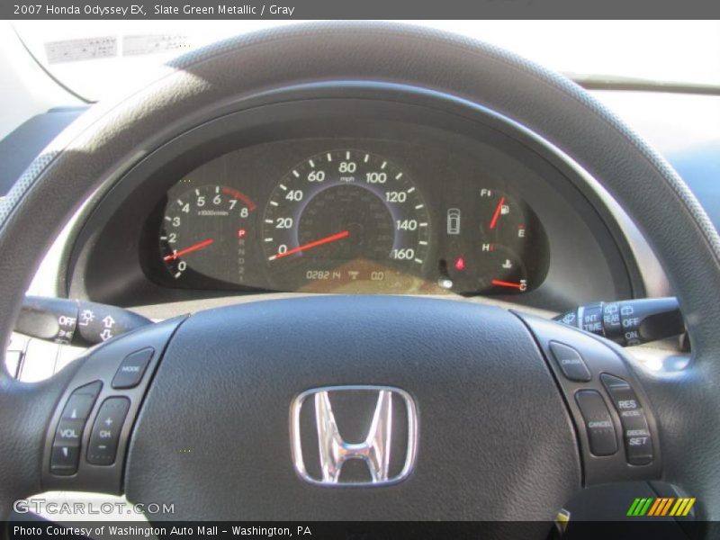 Slate Green Metallic / Gray 2007 Honda Odyssey EX