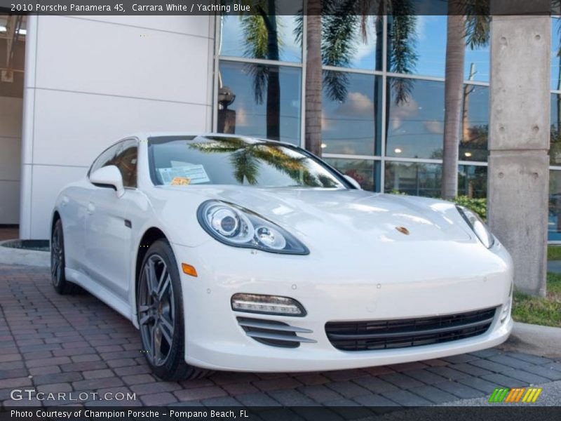 Carrara White / Yachting Blue 2010 Porsche Panamera 4S